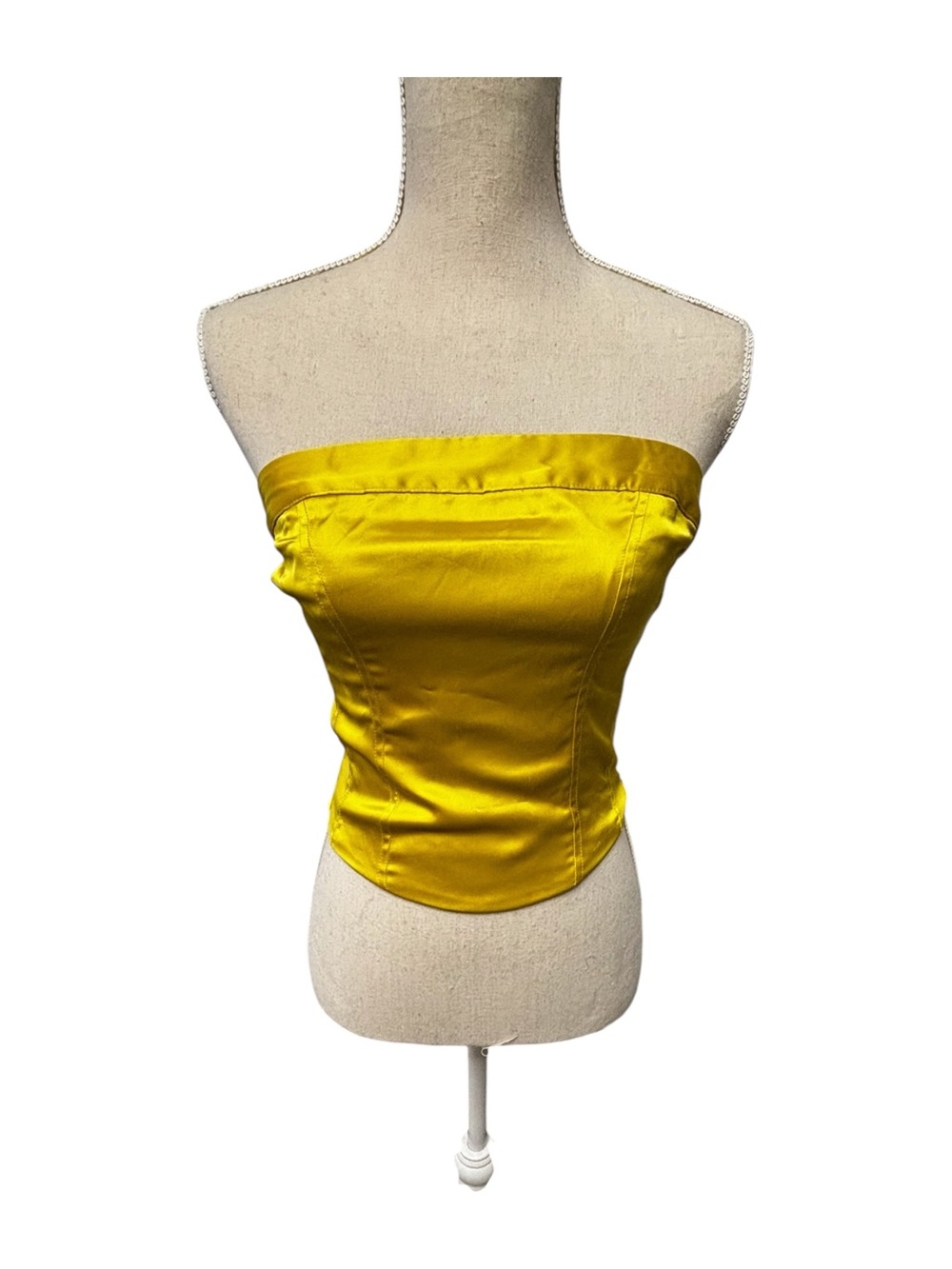 Strapless Satin Bustier Top